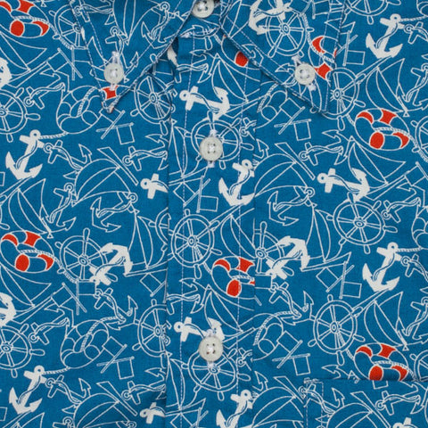 Nautical Print Blue