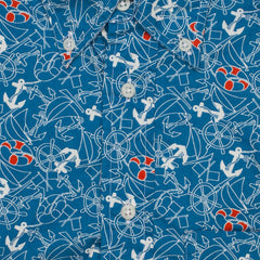 Nautical Print Blue