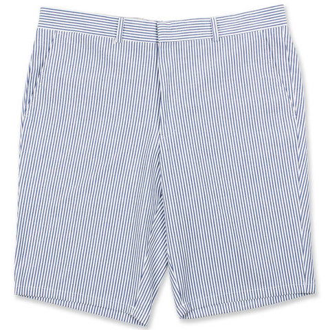 Navy Seersucker Shorts